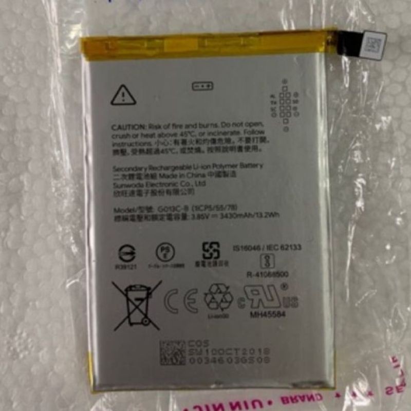 Pin cho điện thoại Google pixel 3/Pixel 3 XL (G013C-B) 3430mAh bảo hành 6 tháng