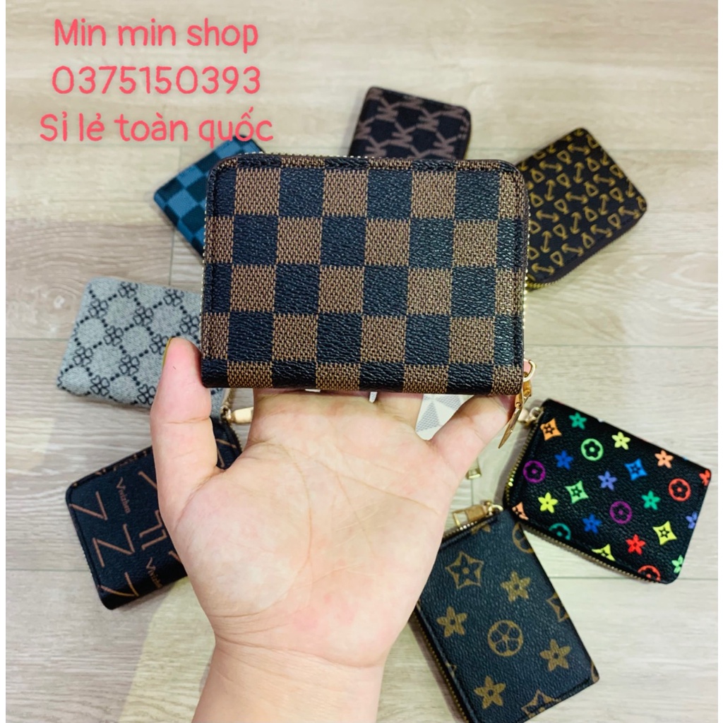 Ví Nữ Mini Đựng Tiền, Thẻ Ngân Hàng Cầm Tay Nhiều Ngăn Tiện Lợi