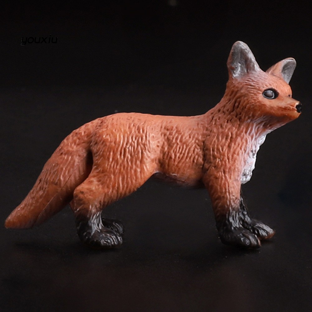 Mô hình con cáo bằng nhựa pvc trang trí bàn làm việc