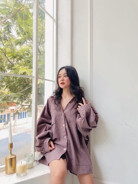 Sơmi Tay Đèn Lồng❤️💜