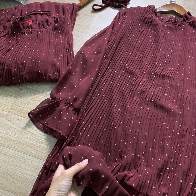 Váy bầu suông dáng dài chất voan 40-70kg Kèm video