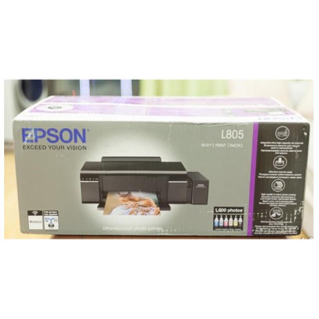 Máy in phun màu Epson L805 máy mới chính hãng mực xịn theo máy in qua Wifi khổ A4 A5