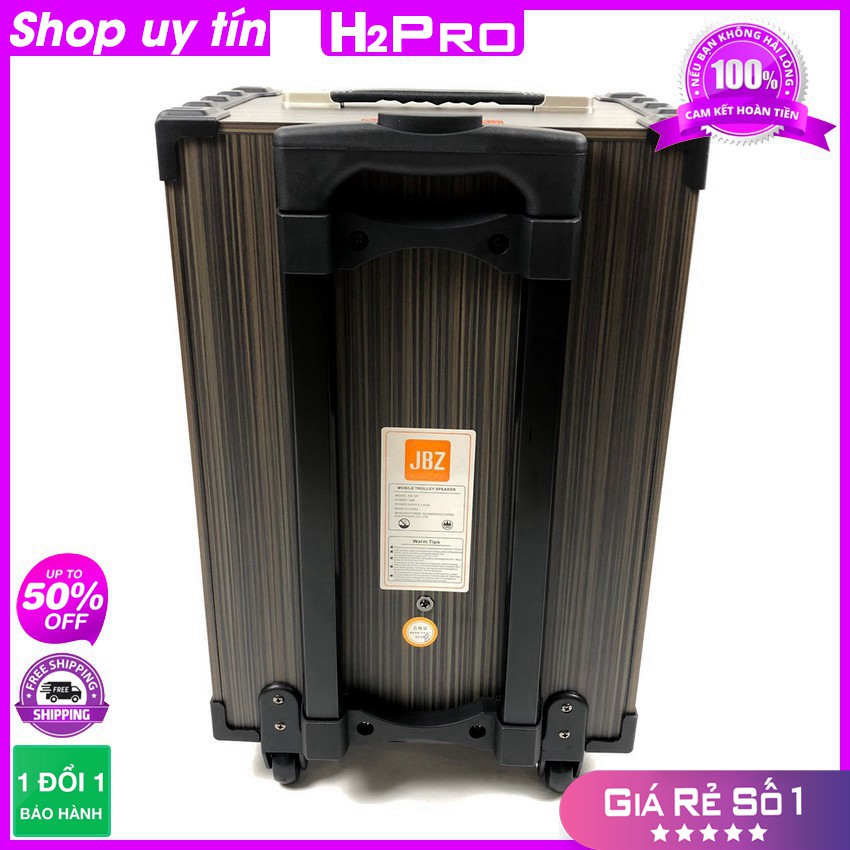 [RẺ VÔ ĐỊCH] Loa kéo karaoke JBZ 107 bass 25 nhỏ gọn, hát hay-loa kẹo kéo giá rẻ ( tặng 2 micro và 4 pin )