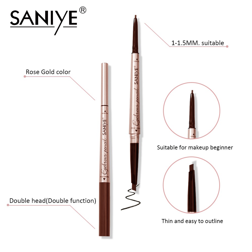 [Hàng mới về] Bút Kẻ Mày Saniye 2 Trong 1 Chống Thấm Nước 3 Màu Tùy Chọn M319 | BigBuy360 - bigbuy360.vn