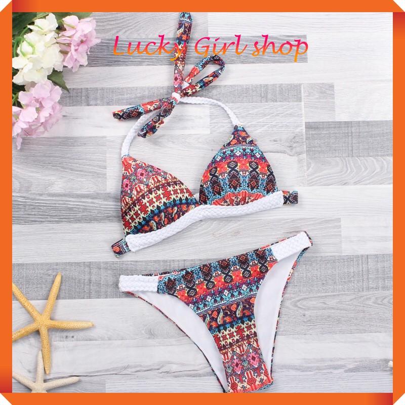 👙Bikini Hoạ Tiết Bohemian Quyến Rũ Hàng Cao Cấp - Lucky Girl shop