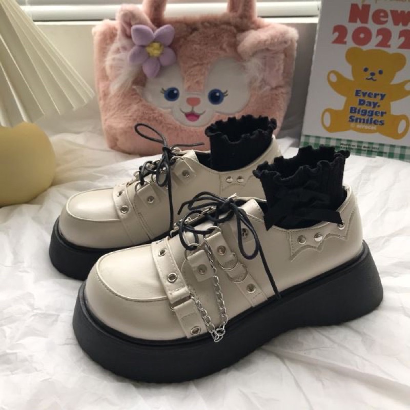 Giày Mary Jane nữ đế cao phong cách Lolita Gothic
