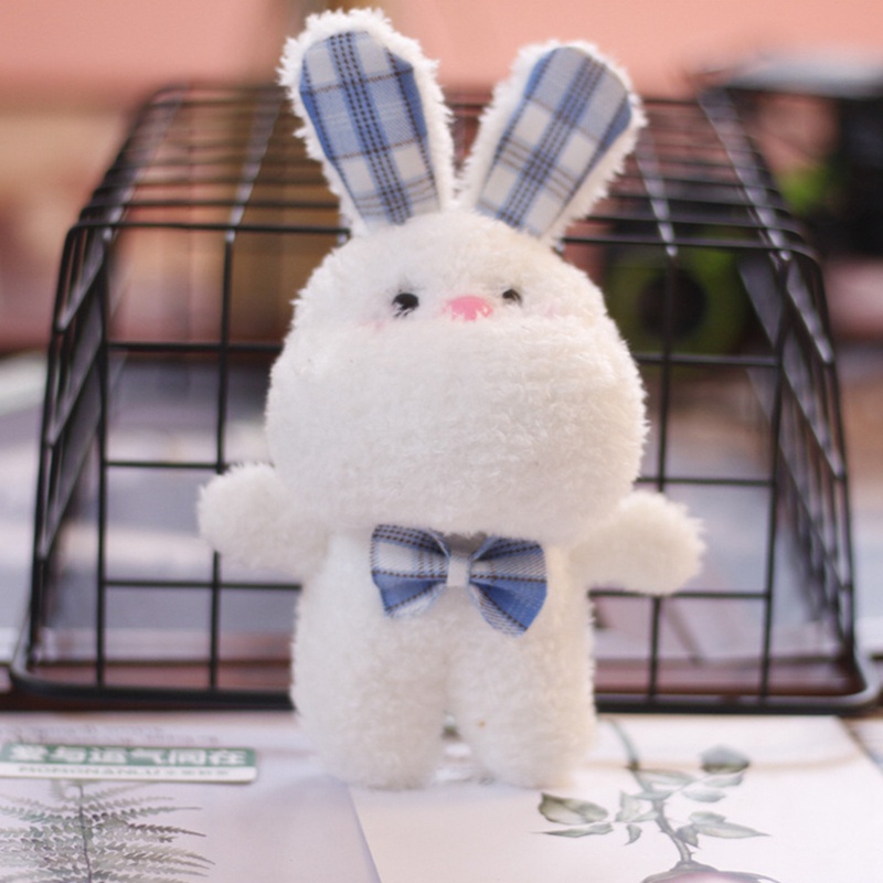 Móc khóa hình gấu/ thỏ nhồi bông dễ thương dành cho bé gái