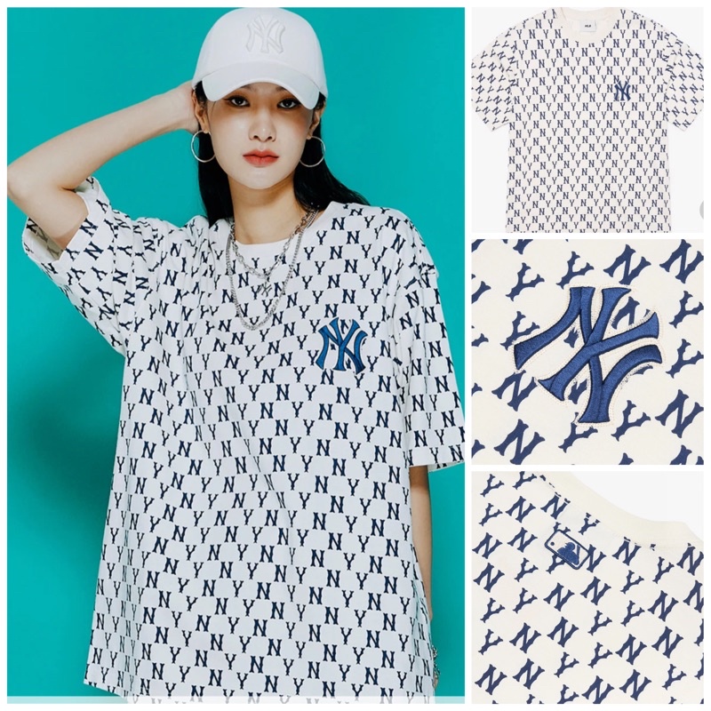 Áo Thun MLB Monogram Full Mạc Tag Cotton Siêu Cool