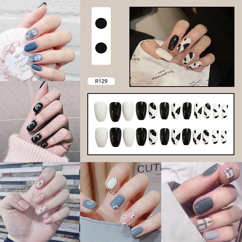 Set 24 Móng Tay Giả Thời Trang Nữ