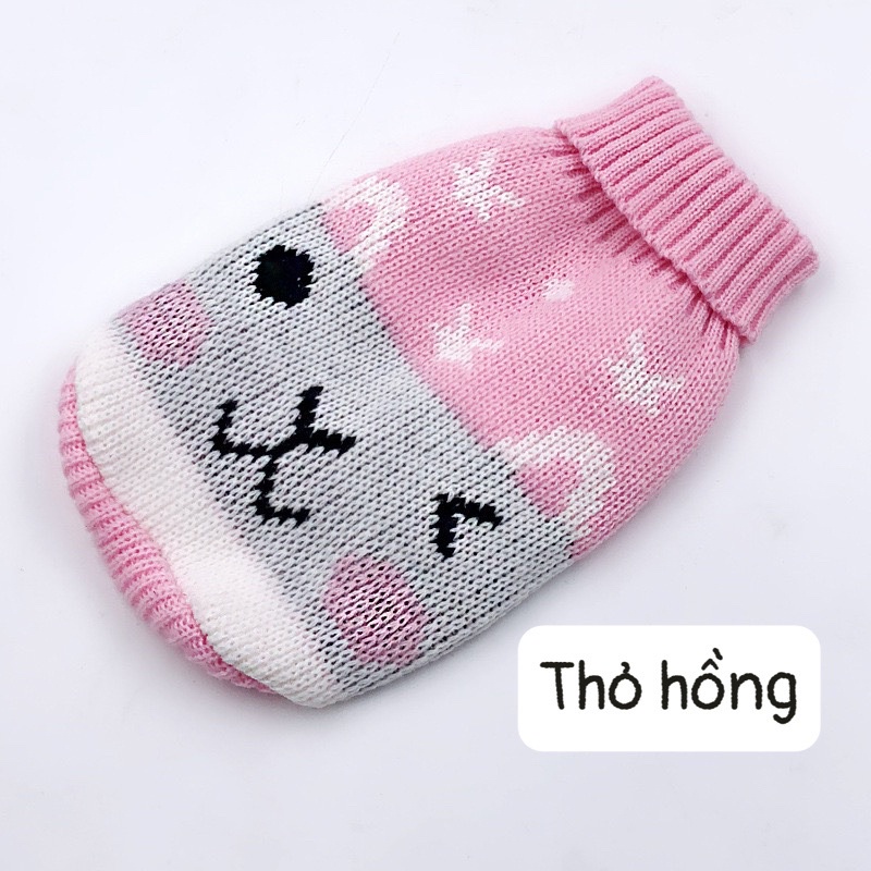 Áo len thời trang ấm áp họa tiết dễ thương cho chó mèo thú cưng- size XS đến 3XL