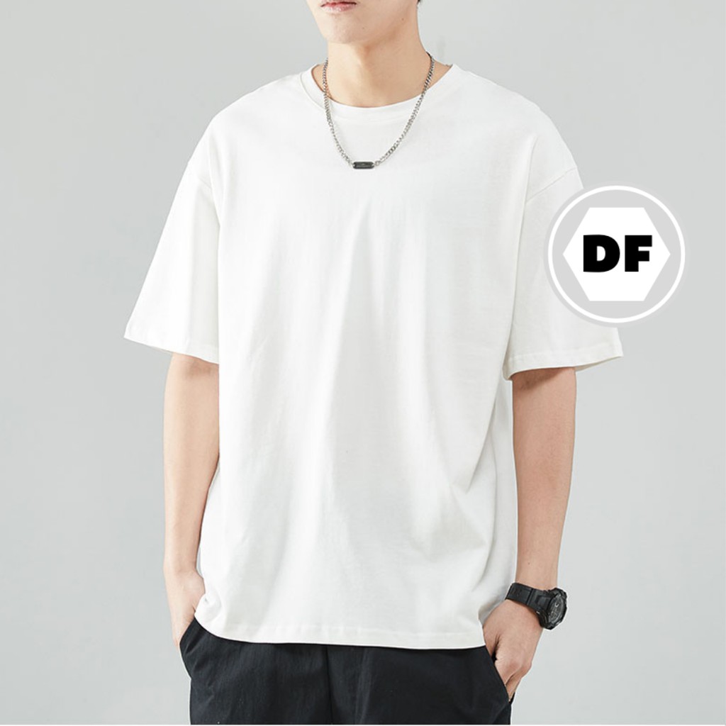 Áo Thun Trơn Cổ Tròn Cho Nam Nữ Hàng Đẹp Vải Cotton Thoáng Mát Trẻ Trung Năng Động 2 Màu Trắng Đen | DF.Unisex | BigBuy360 - bigbuy360.vn