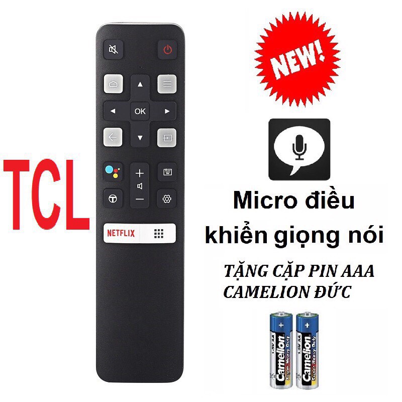 điều khiển tivi TCL giọng nói chính hãng