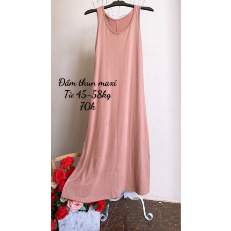 Đầm maxi thun
