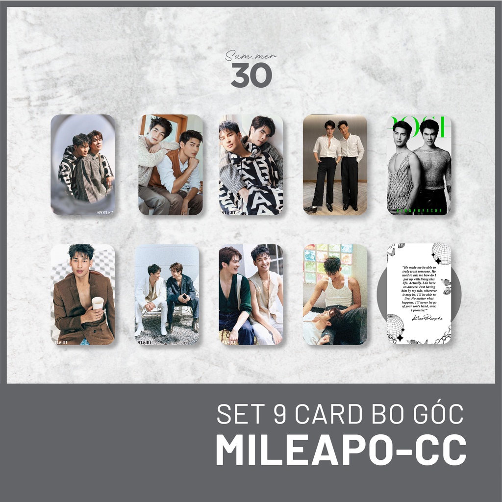 Sum.mer30 -  SET 9 CARD BO GÓC MileApo - KINNPORSCHE