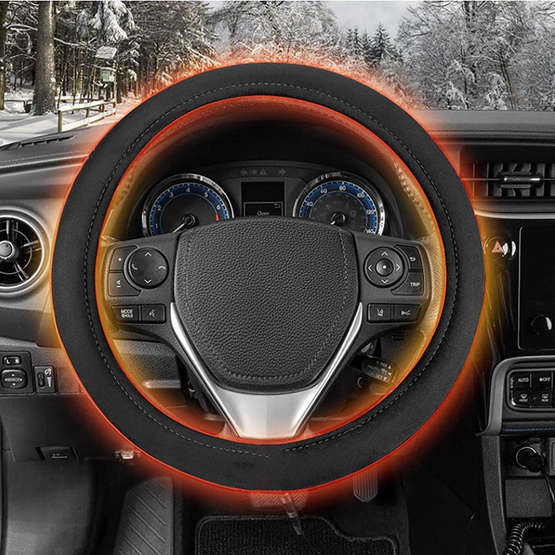 Đệm Sưởi Ấm Tay Mềm Mại Cho Vô Lăng Xe Hơi