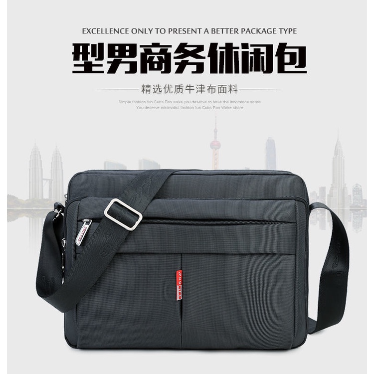 Cặp đeo chéo một bên vai bằng Nylon phong cách doanh nhân cho nam 2021 | BigBuy360 - bigbuy360.vn