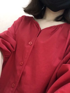 Sơ Mi Thô Nữ Tay Chun Ulzzang ( Có ảnh thật )