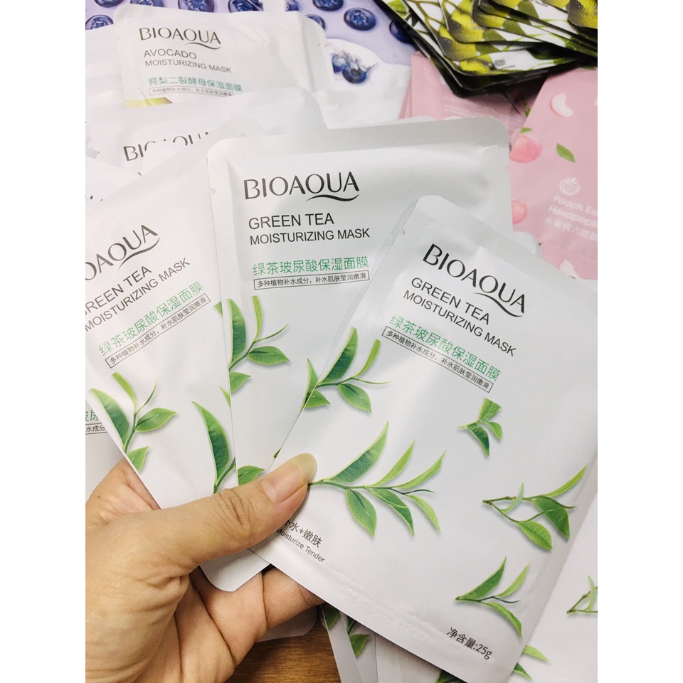 Mặt Nạ Trà Xanh BioAQUA Dưỡng Trắng 🍃 🌱𝑭𝒓𝒆𝒆𝒔𝒉𝒊𝒑🌱🍃 Cấp Ẩm Kháng Khuẩn Giảm Viêm Xóa Mụn Mờ Thâm | BigBuy360 - bigbuy360.vn