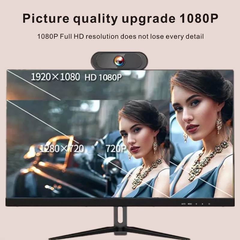 Webcam Kỹ Thuật Số Full Hd 1080p Xoay 360 Độ Có Thể Điều Chỉnh Dành Cho Pc Laptop | BigBuy360 - bigbuy360.vn