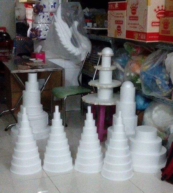 Xốp cầu tròn, nửa tròn cắm hoa, làm bánh