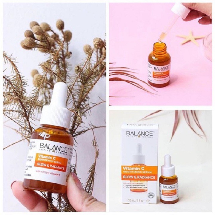 Serum Balance Vitamin C , Niacinamide , Hyaluronic 30ml giúp dưỡng ẩm, sáng da và chống lão hóa vượt trội | BigBuy360 - bigbuy360.vn