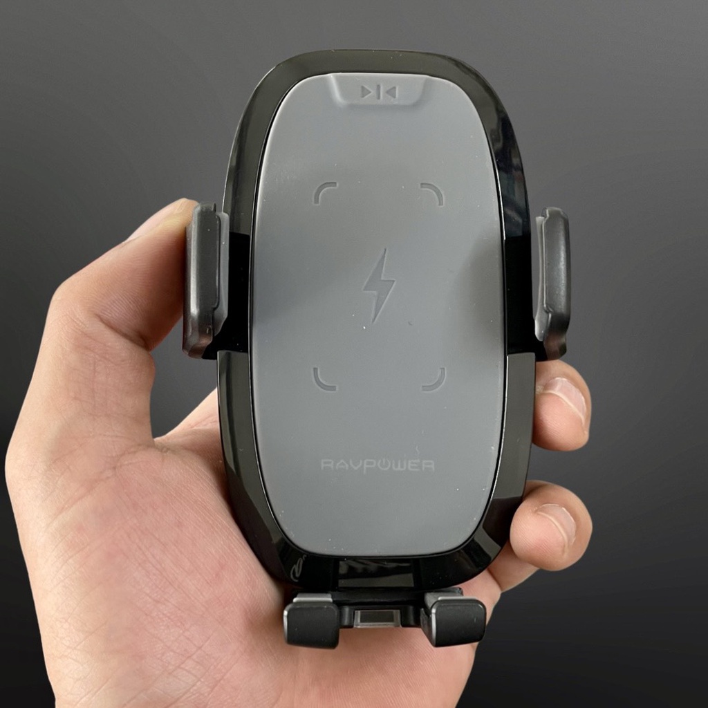 Giá Đỡ Điện Thoại Kiêm Sạc Nhanh Không Dây Ô Tô RAVPower RP-SH014 - 10W - Qi - Sản Phẩm Chính Hãng - Bảo Hành 12 Tháng