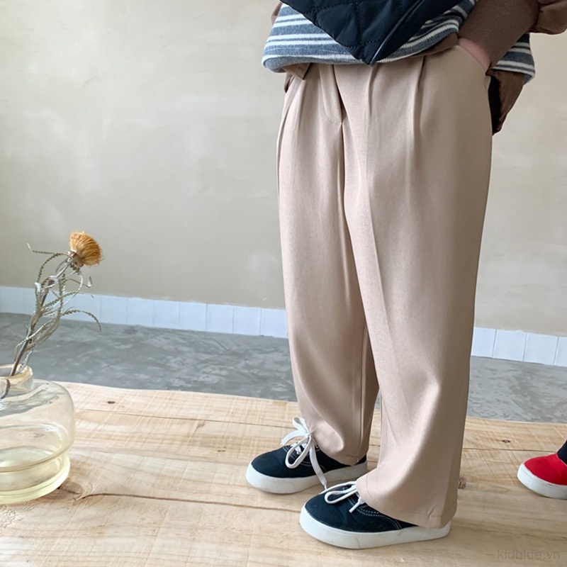 Quần Ống Rộng Lưng Thun Phối Túi Dành Cho Bé 3-8 Tuổi