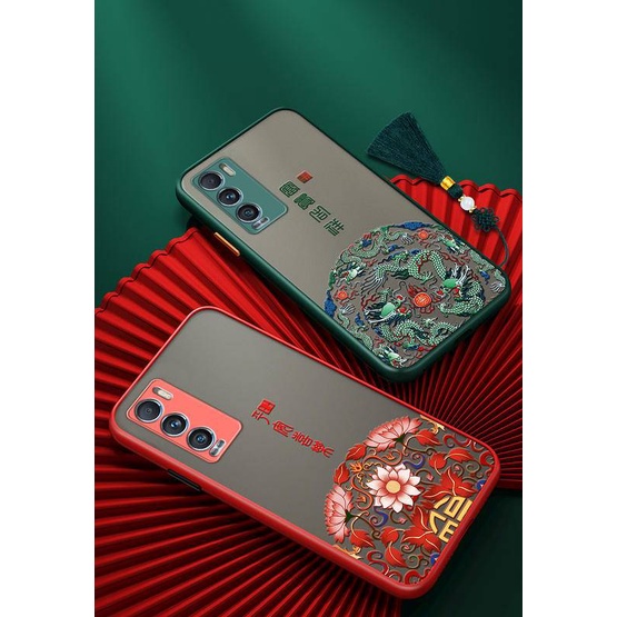 Ốp điện thoại in họa tiết Trung Hoa cho Realme Gt Master GT Explorer Master GT NEO NEO2T Flash Realme Q3Pro Carnival