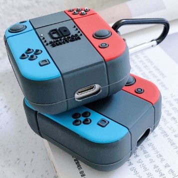 AirPods Pro 1/2 Case Joy-Con Bộ điều khiển chuyển đổi Mẫu Hộp đựng Tai nghe Bluetooth không dây Vỏ mềm silicon có móc