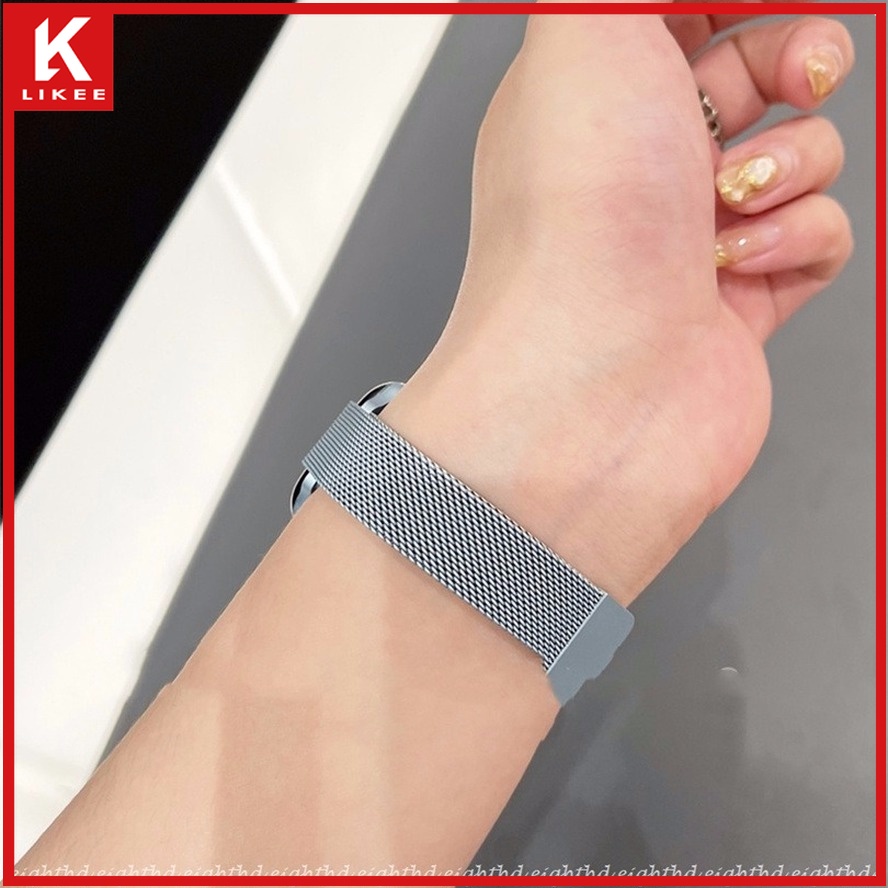Dây Đeo Thay Thế Bằng Kim Loại Màu Gradient Cho Đồng Hồ Thông Minh iWatch Series 7 6 SE 5 4 3 2 1 45mm 41mm 44mm 42mm 40mm 38mm