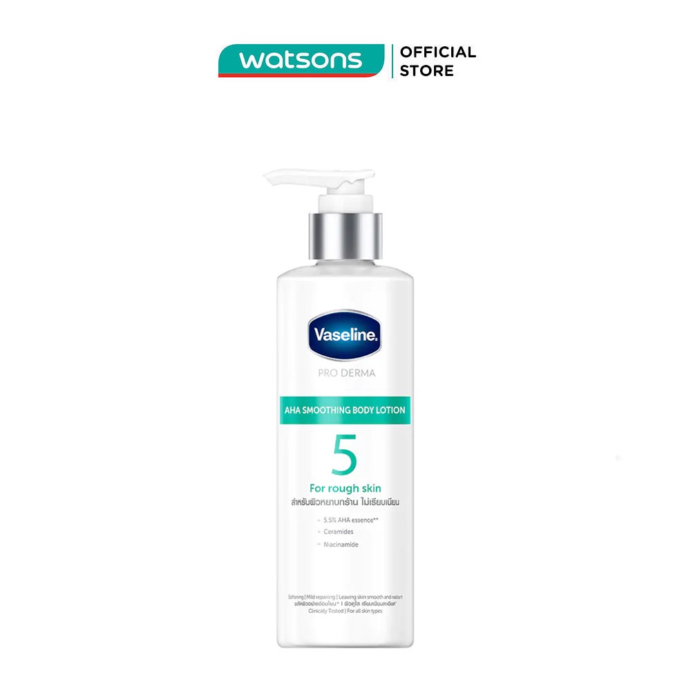 Sữa Dưỡng Thể Vaseline Mịn Da Pro Derma AHA Smoothing Body Lotion 250ml