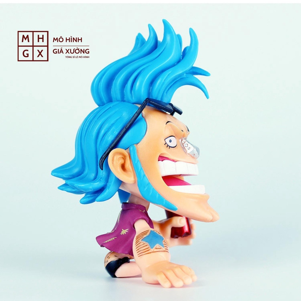 Mô hình One Piece chibi Franky cực dễ thương cao 9cm , figure one piece , mô hình giá xưởng