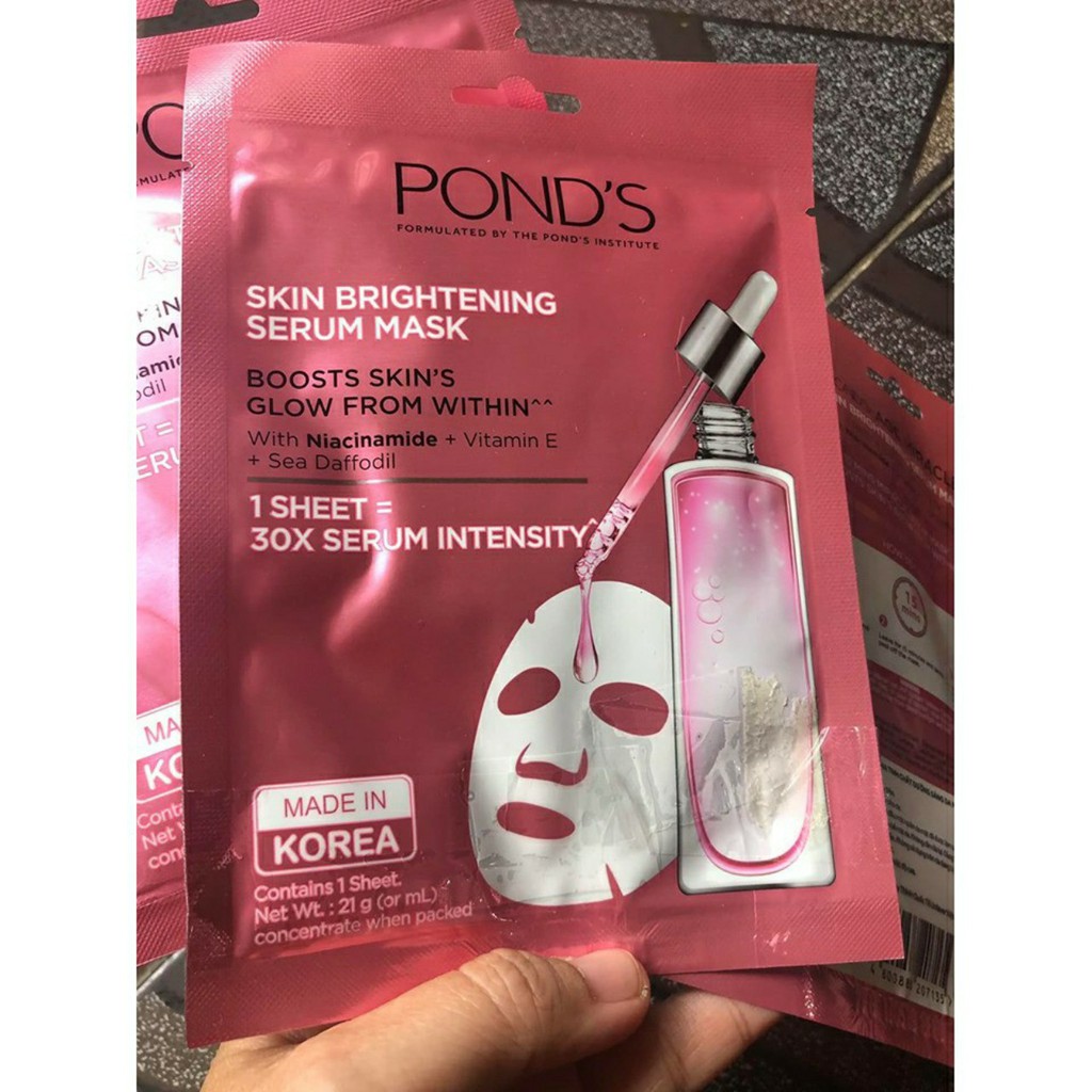 Mặt nạ Pond's tinh chất sáng da Skin Brightening Serum Mask 21ml