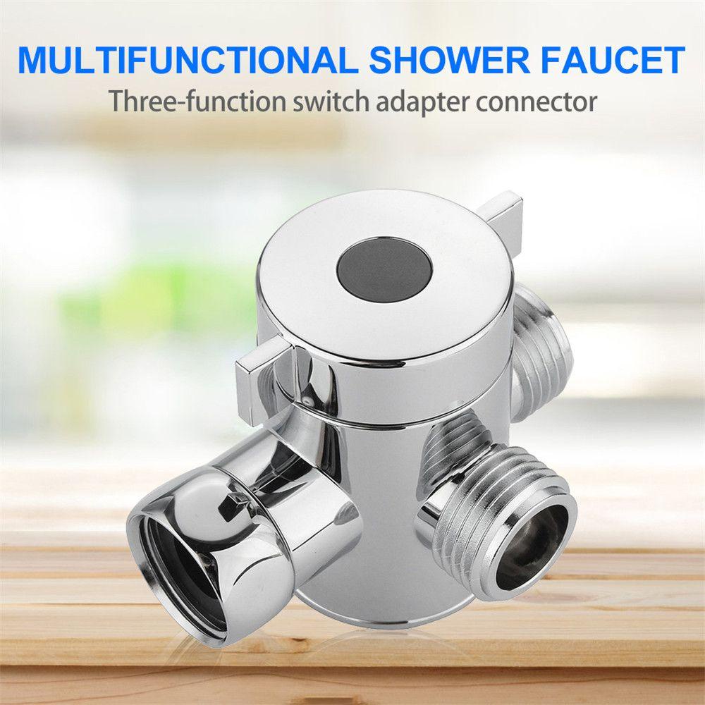 Đầu Nối Vòi Hoa Sen 3 Chiều 1 / 2 Inch Tùy Chỉnh Tiện Dụng Cho Nhà Tắm