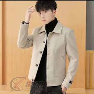 Áo khoác dạ nam dáng ngắn phong cách sale 12.12