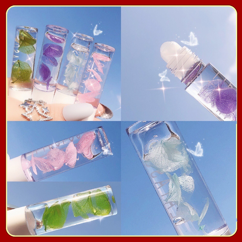 Son Bóng Trong Suốt Dưỡng Ẩm Môi Không Màu Hương Trái Cây