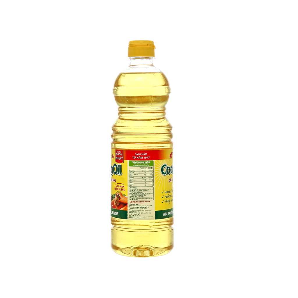 [Mã GROSALE55 giảm 8% đơn 500K] Dầu thực vật Tường An chai 1L Dầu ăn Tường An Cooking oil