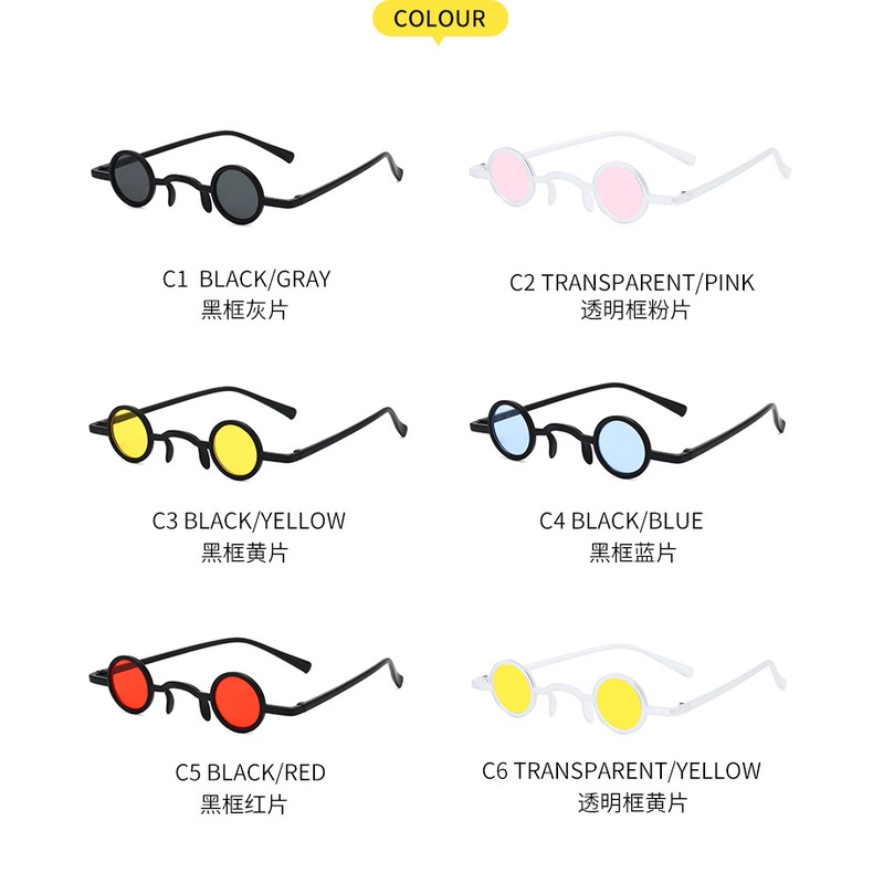 Kính mát gọng tròn thời trang cổ điển độc đáo