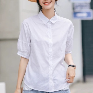 Áo sơ mi trắng nữ công sở đẹp vnxk
