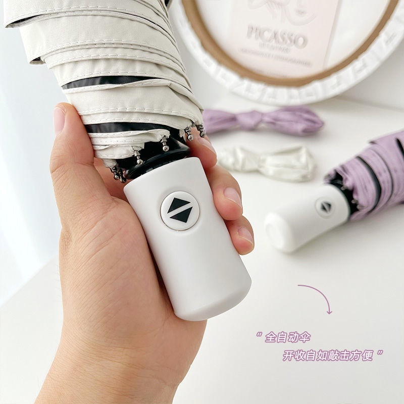 Dù Gấp Mini Chống Tia UV Chất Liệu Vinyl Tiện Dụng
