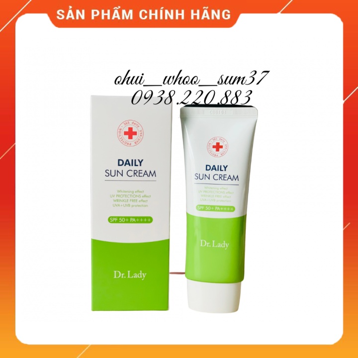 Kem chống nắng Daily Sun cream 3 in 1 SPF50+ PA ++++ 60ml_MẪU MỚI