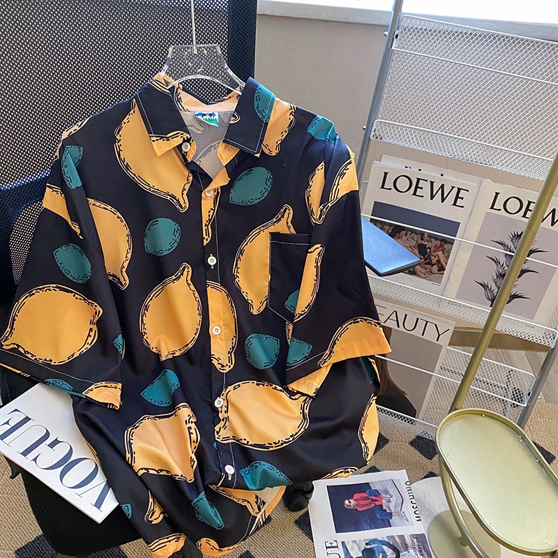 Áo sơ mi NRVP ngắn tay dáng rộng thời trang Hàn Quốc dành cho nữ