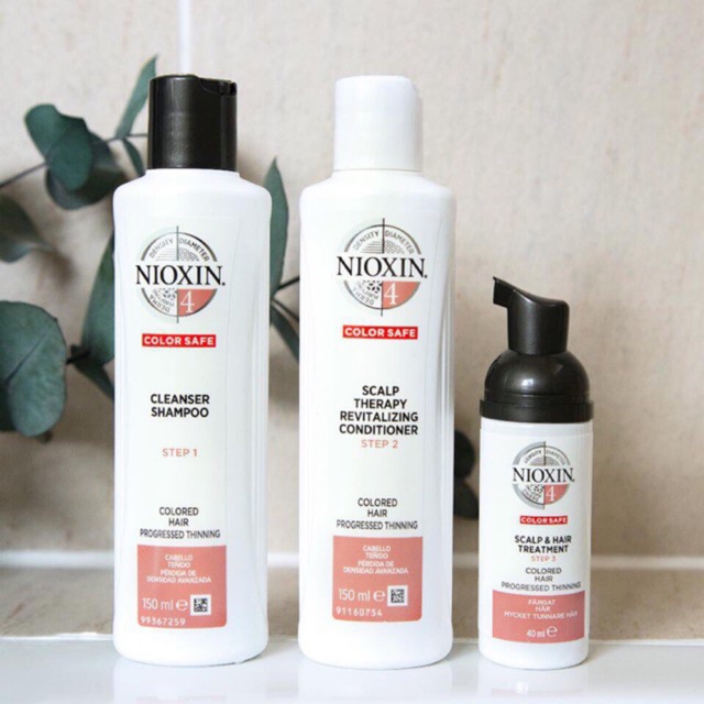 BỘ DẦU GỘI XÃ VÀ TINH DẦU NIOXIN CHỐNG RỤNG TÓC (HỆ THỐNG 4