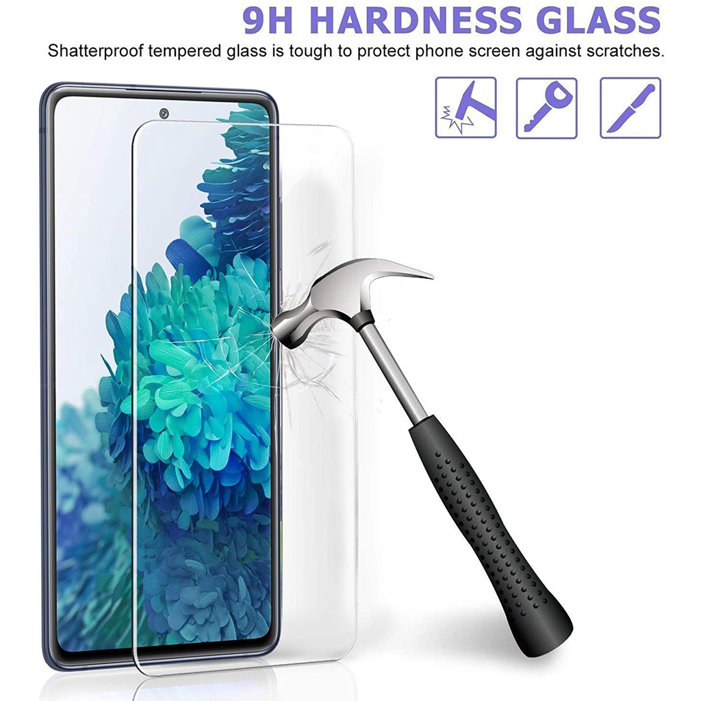 Kính cường lực bảo vệ màn hình điện thoại HD độ cứng 9H trong suốt chống trầy xước dành cho Samsung Galaxy S20 FE