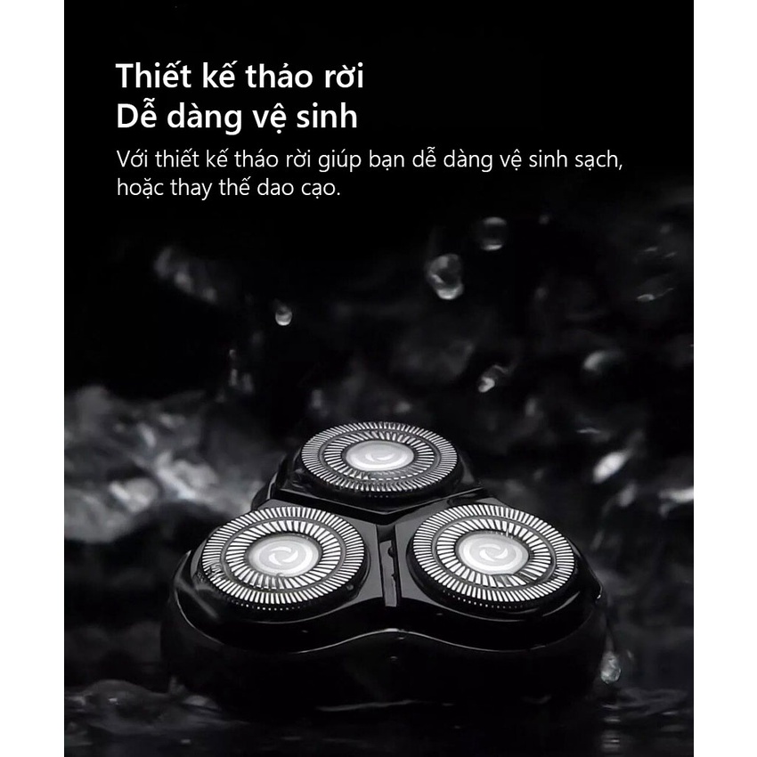 Máy Cạo Râu Enchen BlackStone🔰 Máy Kháng Nước IPX7 Tiện Lợi