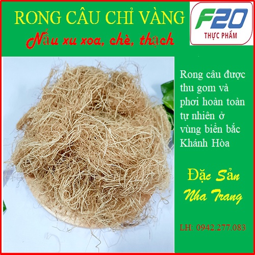 Rong Câu Chỉ Vàng nấu xu xoa. Rau biển làm Thạch ngon mát