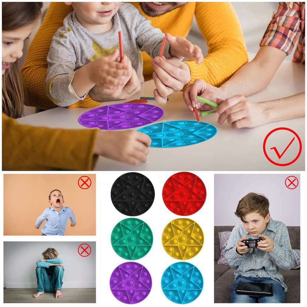 Pop Its Fidget Toy Push Bubble Stress Relief Kids Pop It Tiktok Đồ chơi nhấn bong bóng giải tỏa căng thẳng đa dụng chất lượng cao