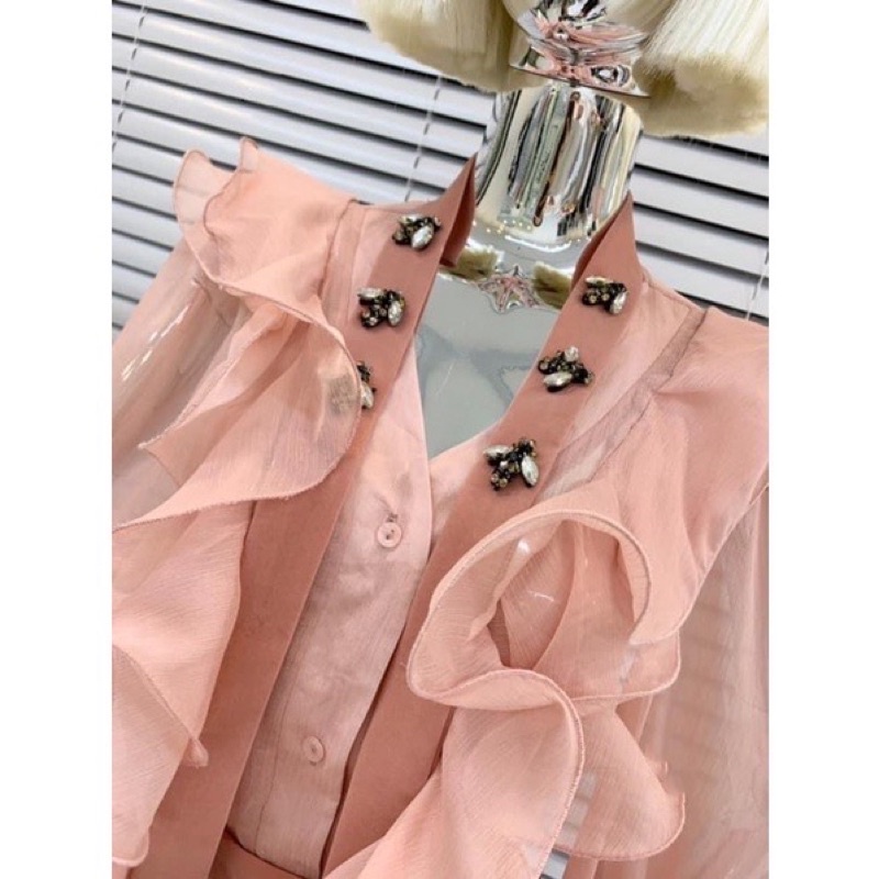 Sét sơmi đính ong sang trọng