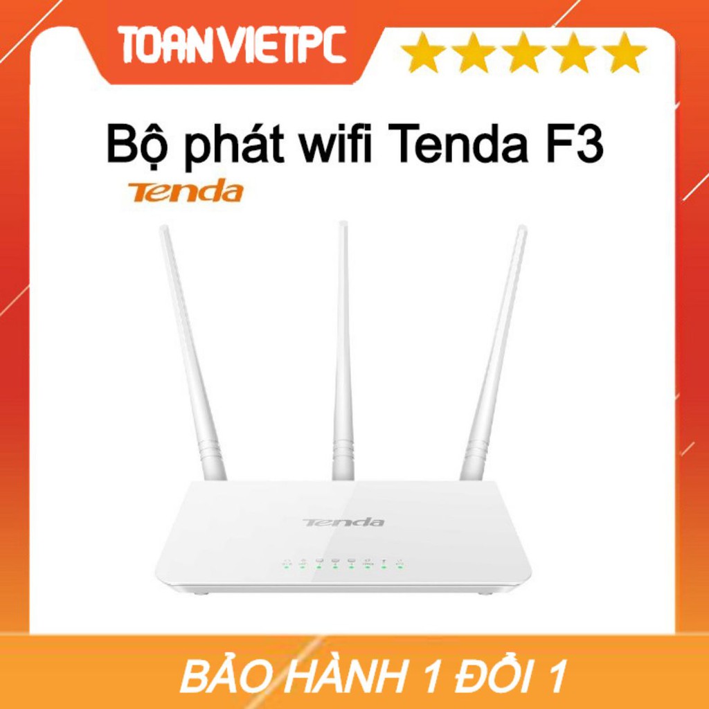 Thiết bị phát sóng WIFI 3 anten 300M TENDA F3