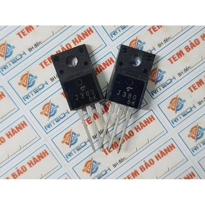 [Combo 4 chiếc] J380, 2SJ380 Mosfet Kênh-P 12A/100V TO-220F